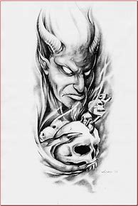 Image result for Evil Tattoo Designs