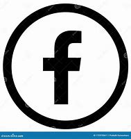 Image result for Facebook Icon Black White