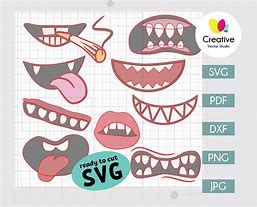 Image result for Monster Mouth SVG