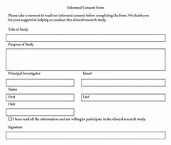 Image result for Research Consent Form Template