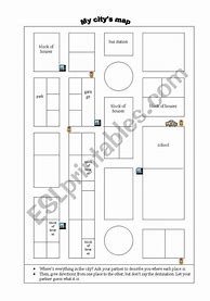 Image result for City Map Worksheet