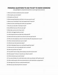 Image result for Questions to Really Get to Know Someone