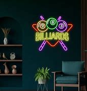 Image result for Billiards Neon Sign