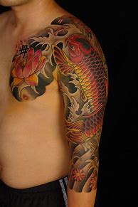 Image result for Koi Tattoo Full Sleeve