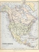 Image result for Antique North America School Map