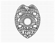 Image result for Blank Police Badge SVG