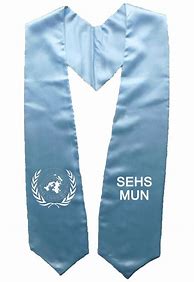 Image result for Light Blue Graduation Stole