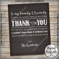 Image result for Graduation Party Thank You Gifts