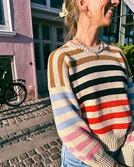 Image result for Stripe Sweater Women