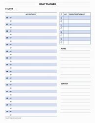 Image result for Daily Calendar Planner