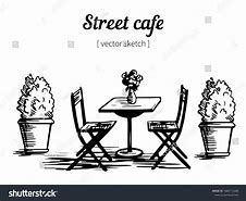 Image result for Sketch French Cafe Table