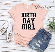 Image result for White and Blue Birthday Shirt Girl