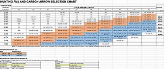 Image result for Easton Arrow Chart