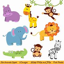 Image result for Baby Boy Jungle Animals Clip Art