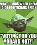 Image result for Yoda Voting Meme