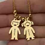 Image result for Necklace with Children's Names. Size: 150 x 150. Source: www.rosefeels.com