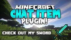 CHAT ITEM! | Minecraft Plugin Tutorial