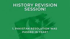 LOGO Pakistan - History revision session! Let’s start some...