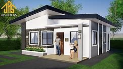 SMALL HOUSE DESIGN (7x8 meters, 2 Bedroom Bungalow Plan)