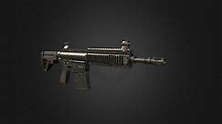 HK417 simple military weapon - Download Free 3D model by yzart