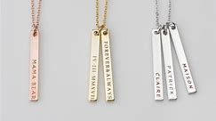 Multiple-name Necklace Sterling Silver, Kids Name Necklace, Baby Name Necklace, Sterling Silver Necklace, Mom Necklace, FN-22 - Etsy