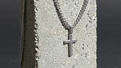 Best Friend Necklace Gift, Male Best Friend Gift, Birthday Gift for Guy Friend, Cuban Chain With Artisan Cross Necklace