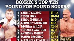 Fury named second P4P best boxer in world as top ten are revealed by BoxRec