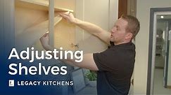 Adjusting Cabinet Shelves