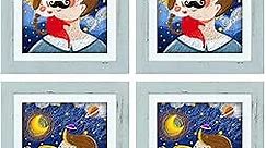 Frametory Kids Artwork Frames - 10x12.5 Kid Drawing Frame Tempered Glass, Artwork Picture Frames Interchangeable Painting Can Hold About 50 PCS Artwork, Drawing, Paintings, Pictures, Art - 4 Pcs