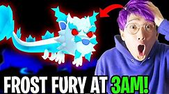 DON'T MAKE A NEON FROST FURY In Roblox ADOPT ME At 3AM! (JUSTIN WENT CRAZY!)