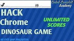 Hack the google chrome dino game