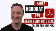 How to use Adobe Acrobat Pro - Beginners Tutorial