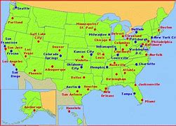 Image result for America Major Cities Map