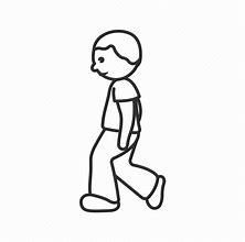 Image result for Boy Walking Drawing