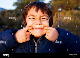 Image result for Pulling a Funny Face Child