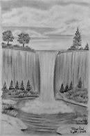 Image result for Drawing a Waterfall