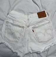 Image result for White Levi Shorts