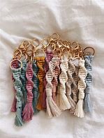 Image result for Macrame Keychain Different Colours