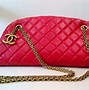 Image result for Red Leather Chanel Bag