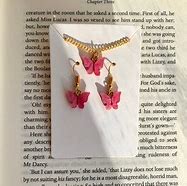 Image result for Butterfly Earrings and Necklace Set