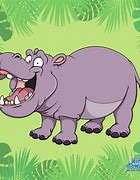 Image result for Cartoon Hippo Coming Out of Water