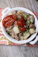 Image result for Ground Beef Potatoes Onions Hash