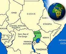 Image result for Uganda Country Map