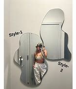 Image result for Black Asymmetric Wall Mirror