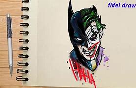 Image result for Batman and Joker Half Face Drawing