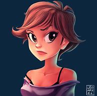 Image result for Cartoon Girl Art