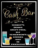 Image result for Cash Bar Sign Clip Art