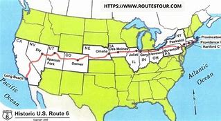 Image result for Original Route 6 Map