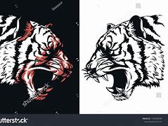 Image result for Tiger Head Shape Side