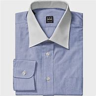 Image result for Blue Dress Shirt White Collar